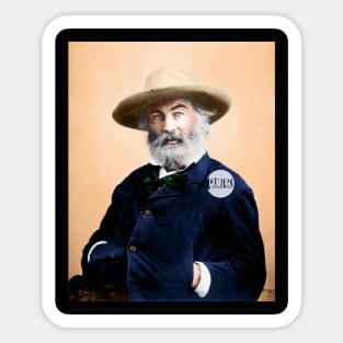 Walt Whitman - Colorized Sticker